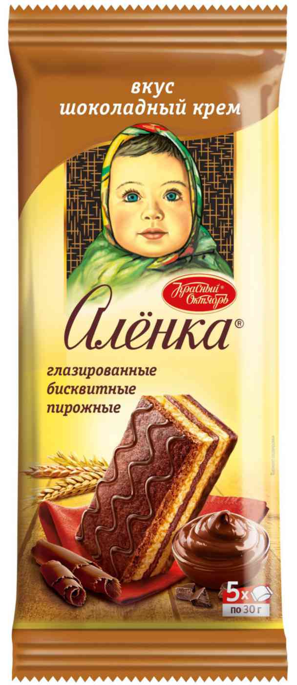 Бисквит Алёнка шоколадный крем, 150г