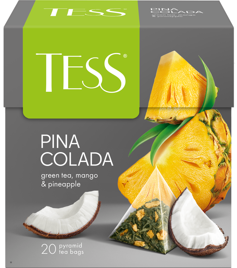 Чай зеленый TESS Pina Coladа, 20пир