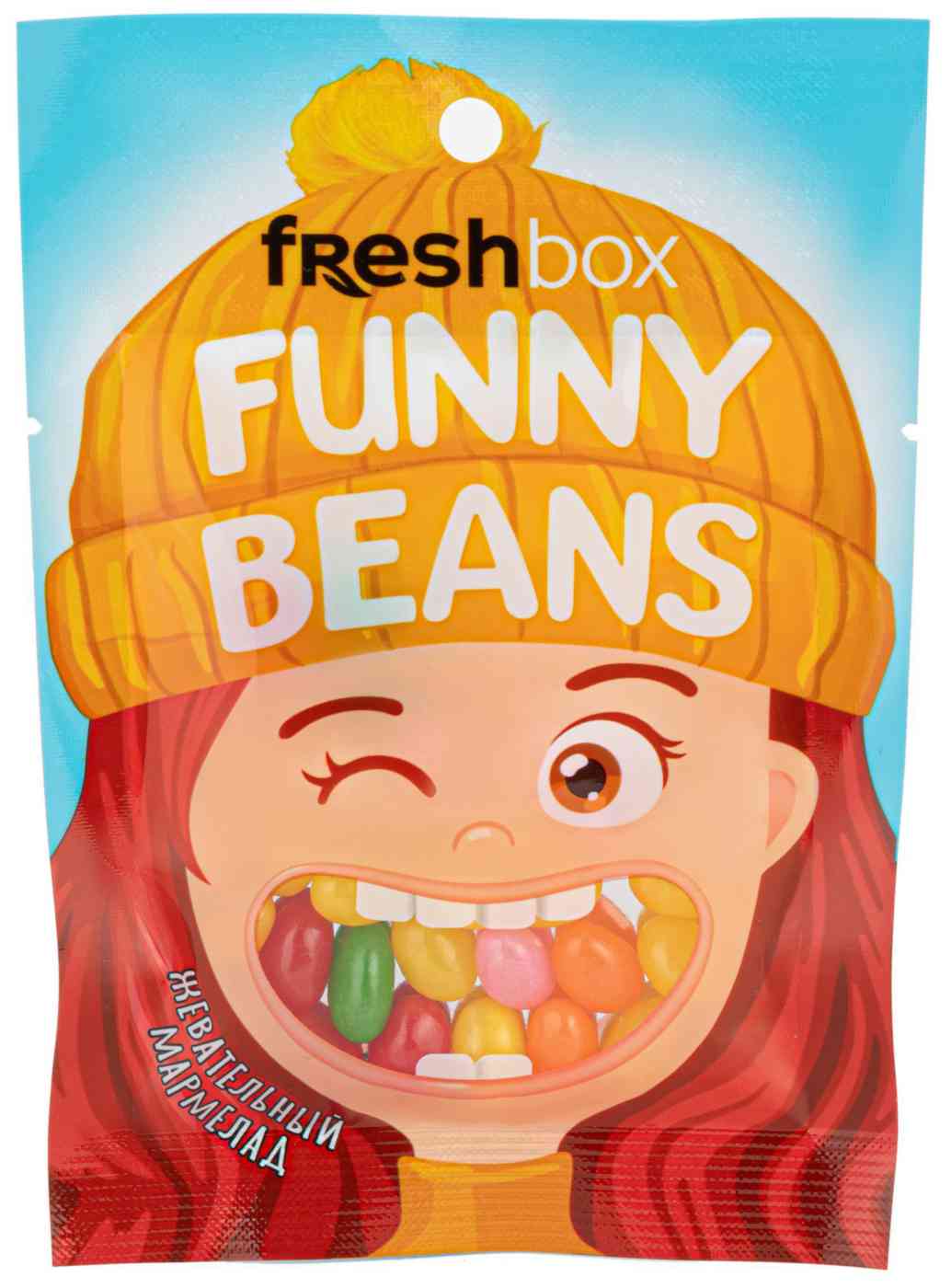 Драже мармеладное Freshbox FUNNY BEANS фруктовое ассорти, 33г