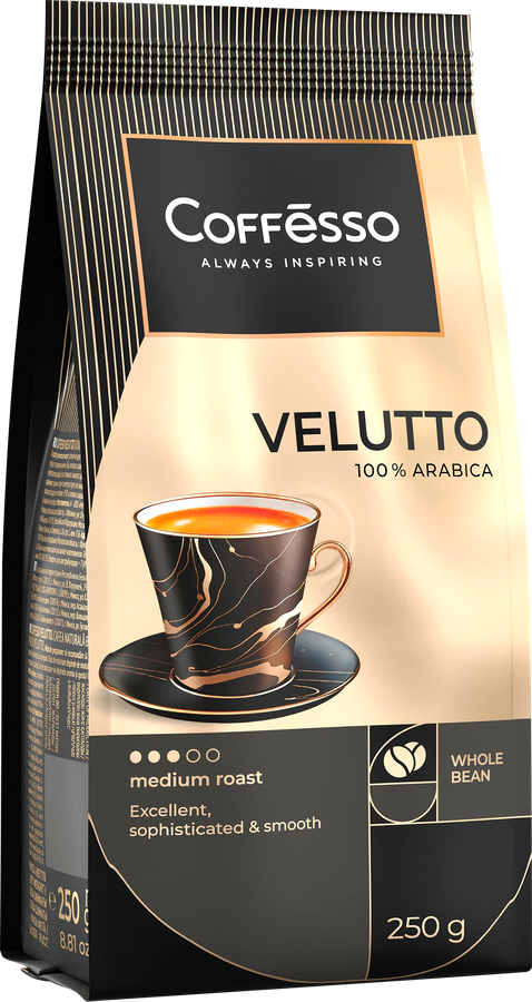 Кофе зерновой COFFESSO Velutto, 250г