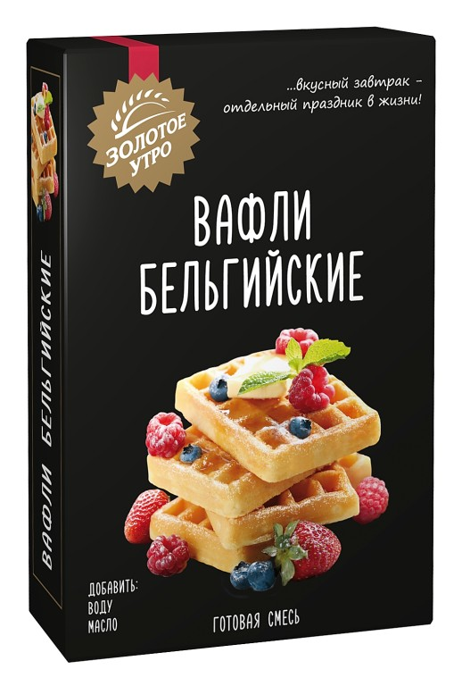Смесь для приготовления бельгийских вафель Золотое утро, 400г