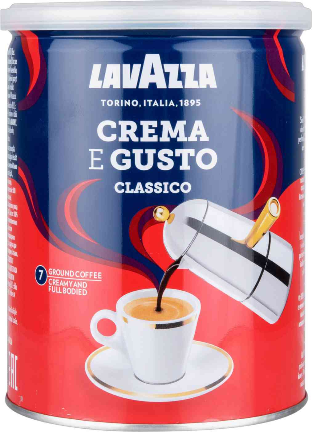 Кофе молотый LavAzza Crema e Gusto Classico в банке, 250г