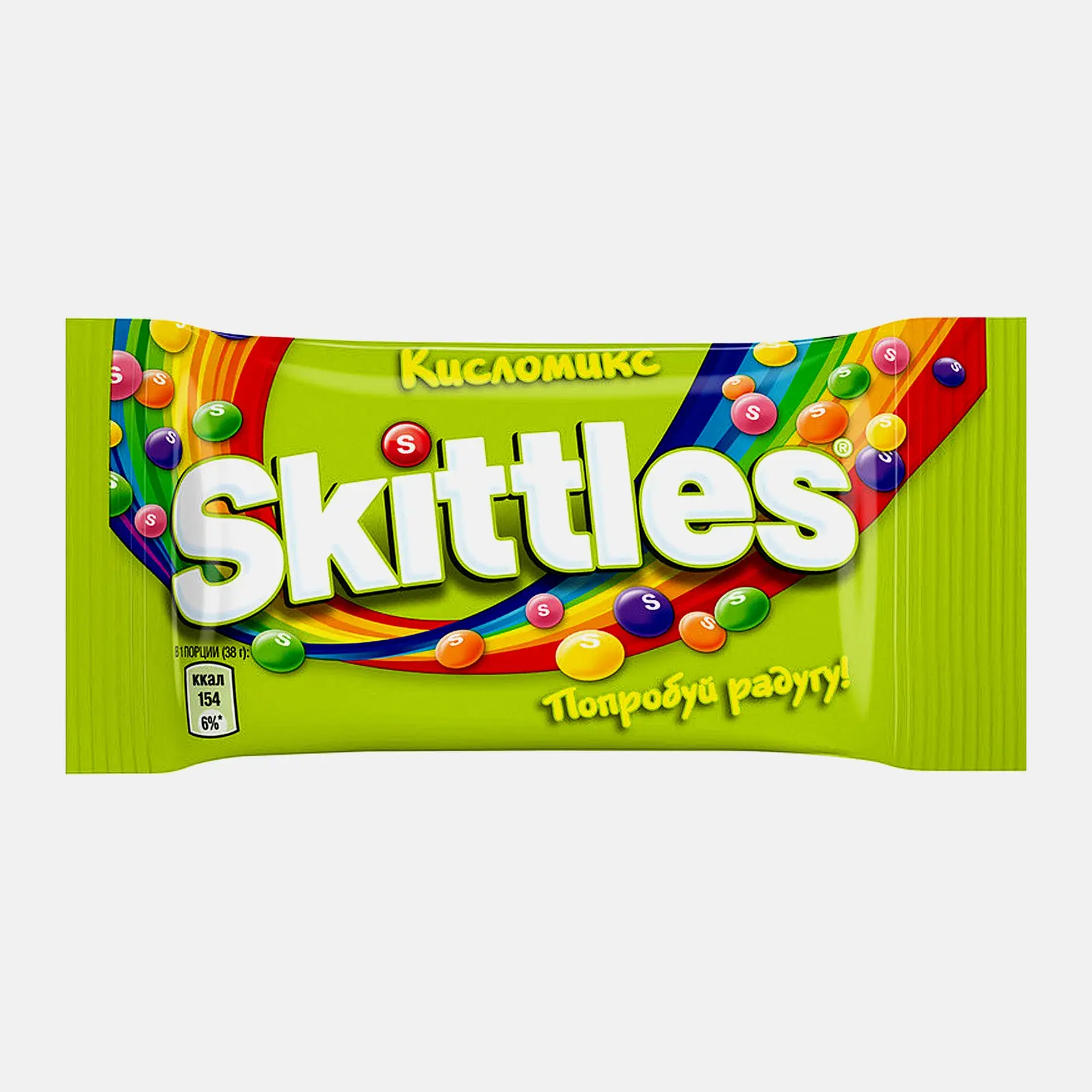 Драже Кисломикс в разноцветной сахарной глазури Skittles 38г