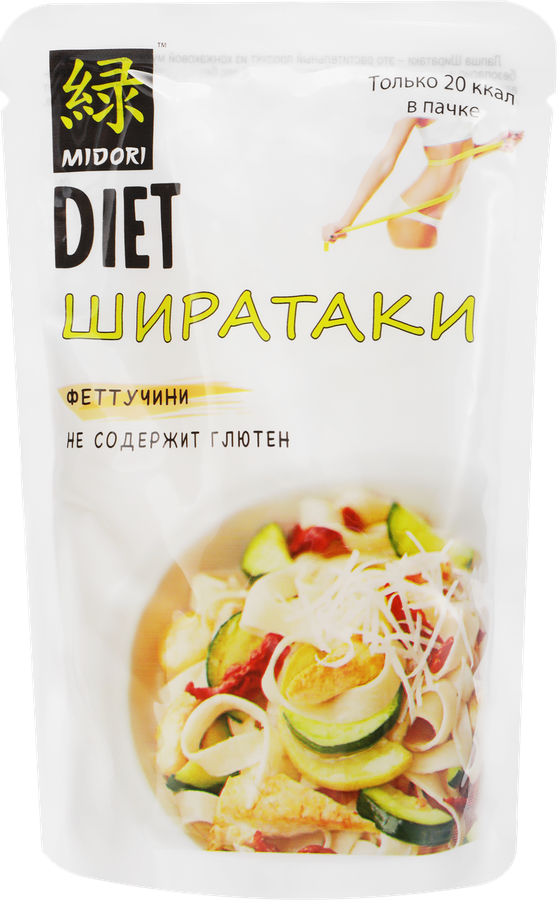 Лапша из конжаковой муки MIDORI Ширатаки Феттуччини, 270г