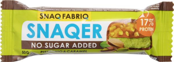 Батончик протеиновый Snaq Fabriq Snaqer фисташка-карамель без сахара, 50г