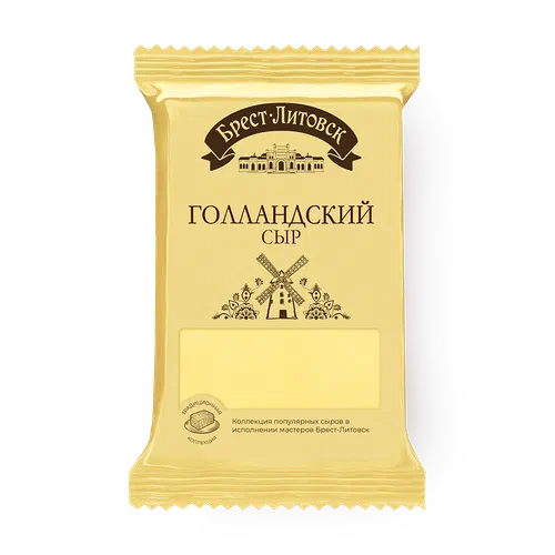 Сыр голландский «Брест-Литовск» 45% нарезка