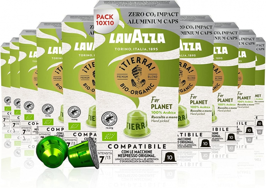 Кофе в капсулах Lavazza Tierra for planet для кофемашин Nespresso 10шт, 55г х 10 пачек