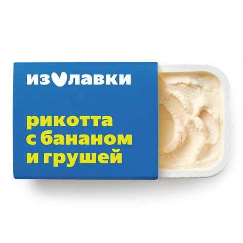 Сыр творожный Рикотта «Из Лавки» с грушей и бананом 30%