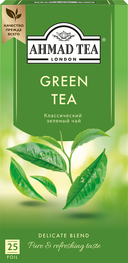 Чай зеленый AHMAD TEA Green Tea Китайский, 25пак