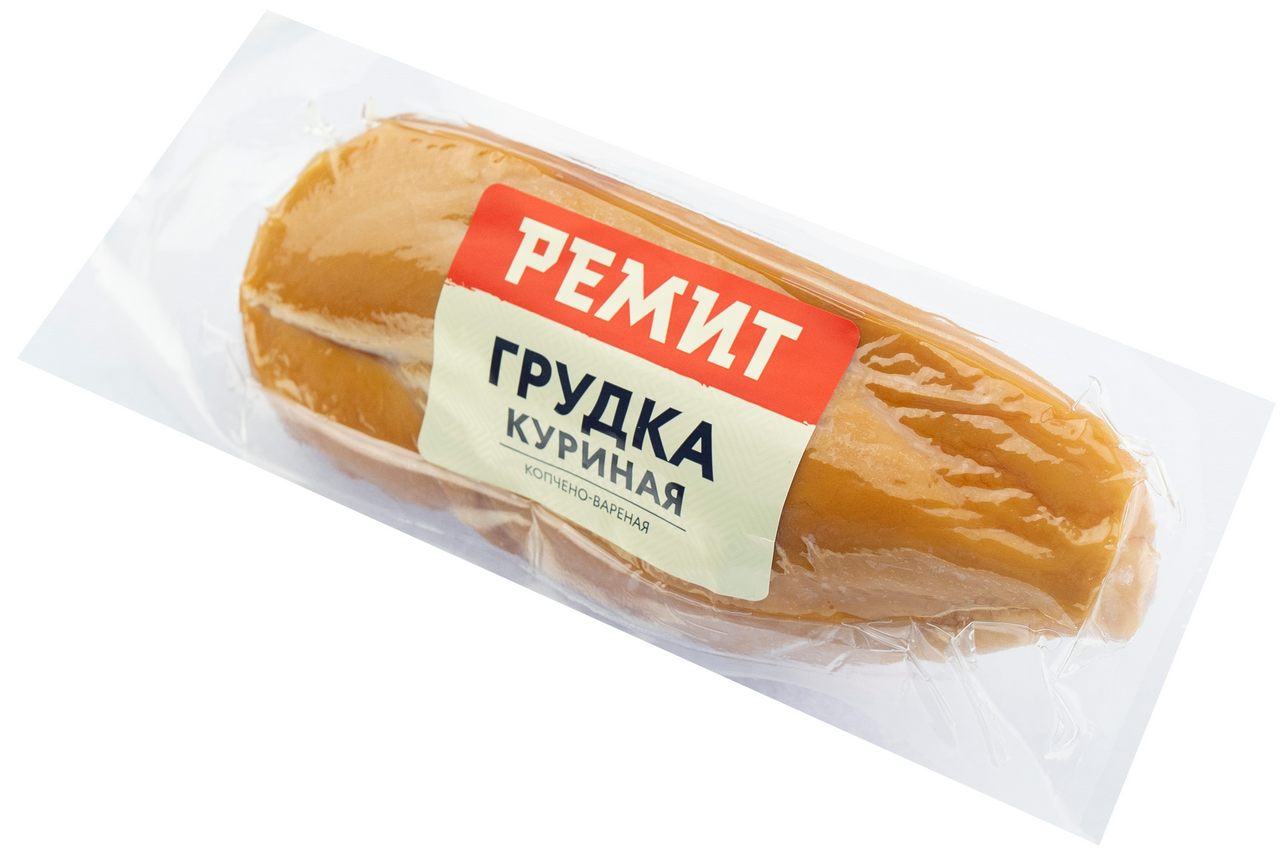 Грудка куриная Ремит копчено-вареная, ~200г