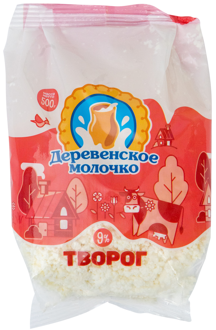 Творог Деревенское молочко 1.8%, 500г