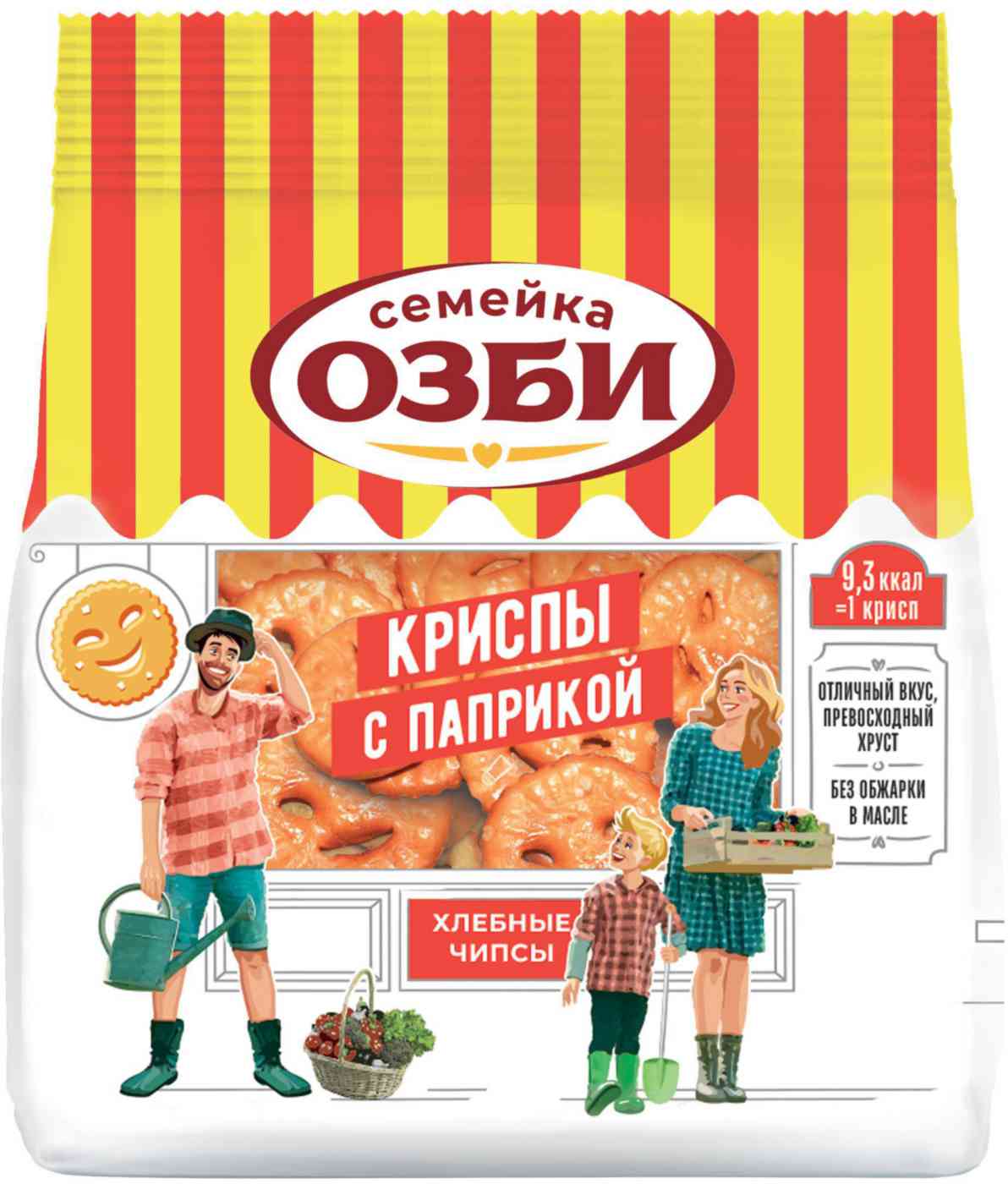 Криспы Семейка Озби с паприкой, 100г