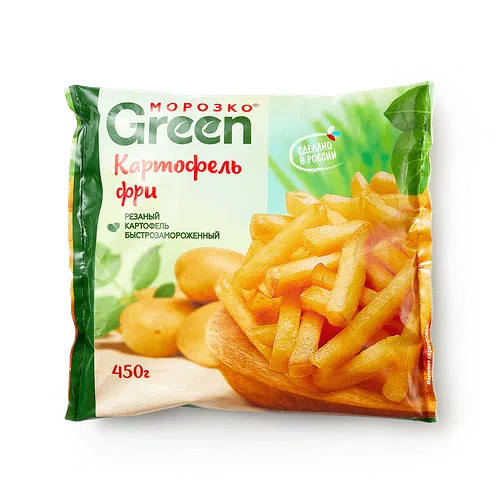 Картофель фри Green «Морозко» замороженный