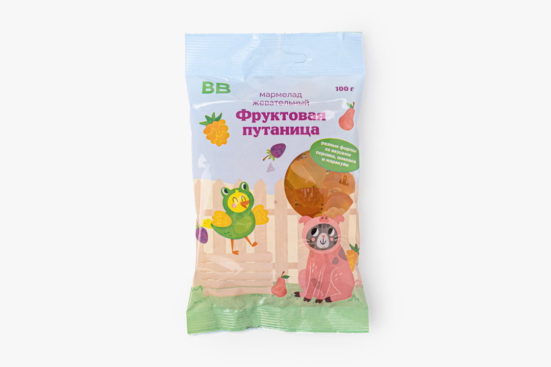 Мармелад жевательный "Фруктовая путаница"