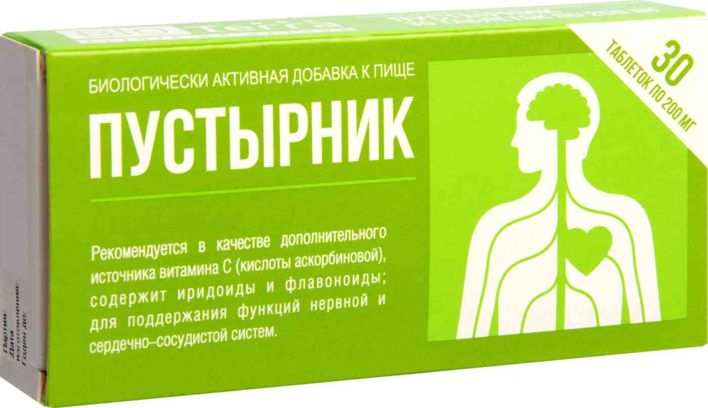 Биологически активная добавка Bioterra Пустырник, 30шт