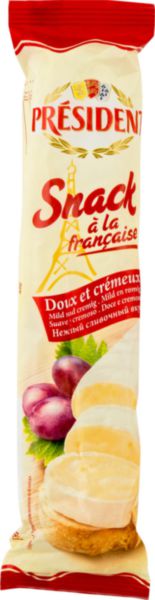 Сыр мягкий President Snack с белой плесенью 60%, 170г