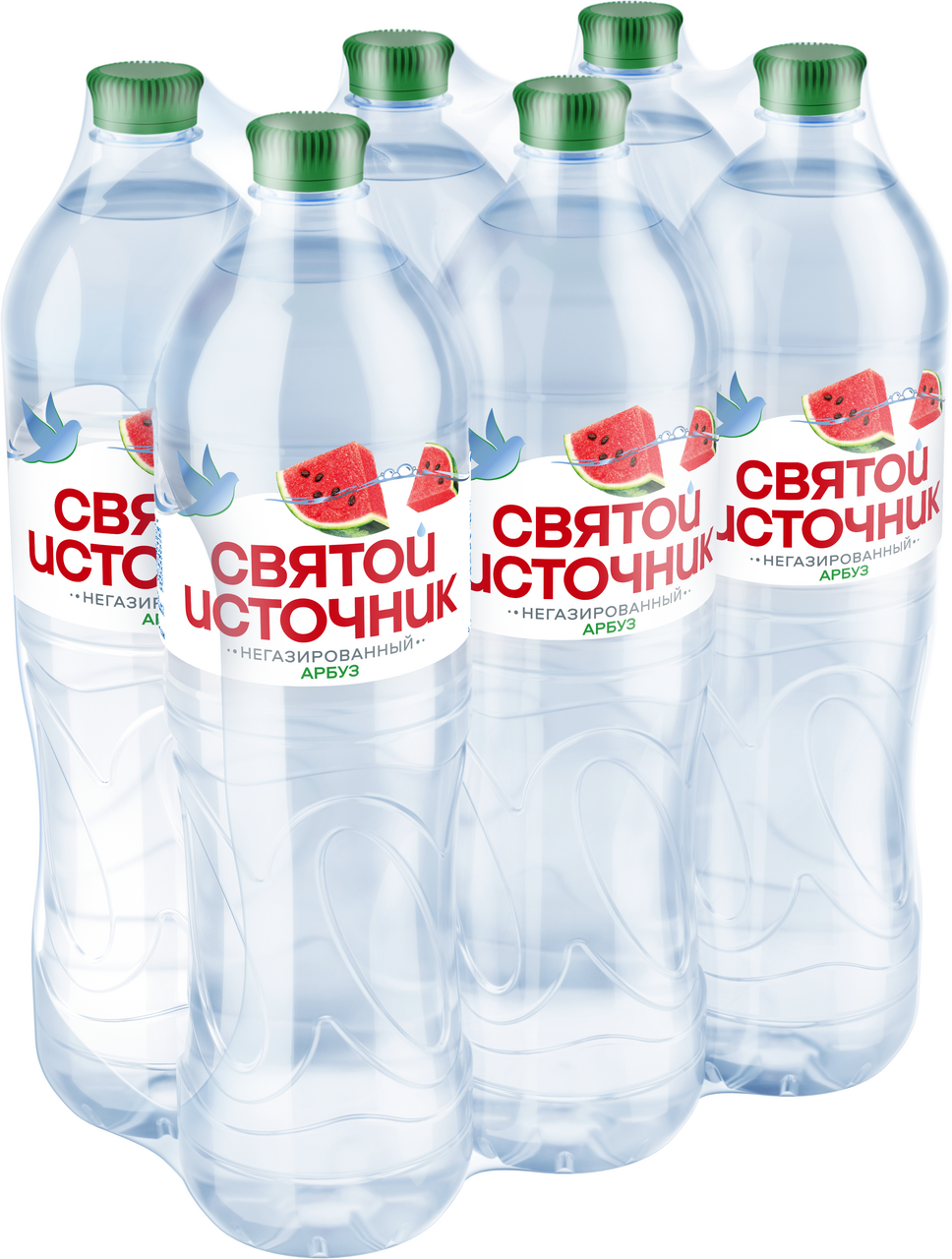 Вода Святой Источник арбуз негазированная, 1.5л x 6 шт