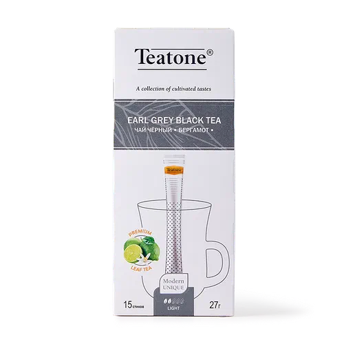 Чай чёрный Earl Grey Teatone с бергамотом в стиках