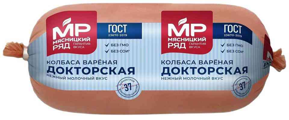 Колбаса вареная Мясницкий ряд Докторская, 400г