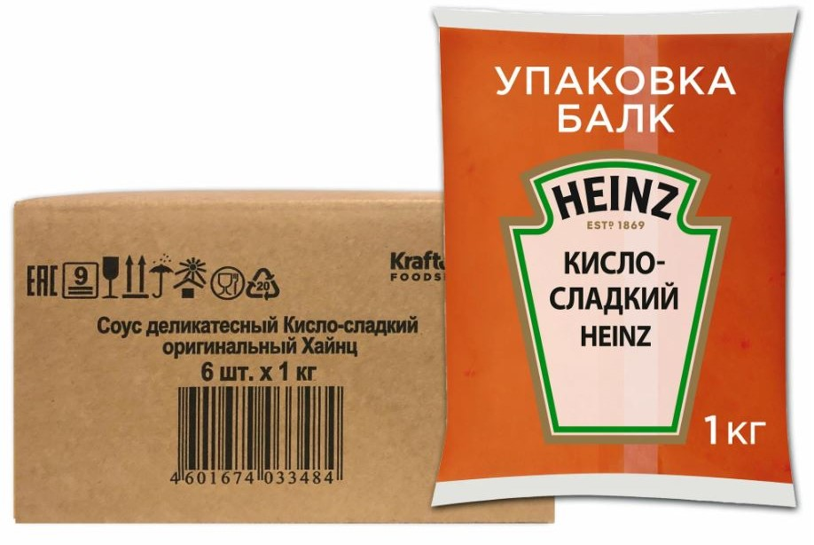 Соус Heinz Кисло-сладкий, 1кг x 6 шт