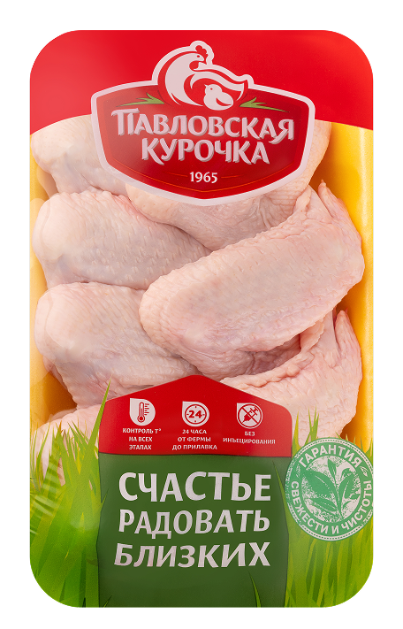 Крыло цыпленка-бройлера Павловская курочка охлажденное, ~750г