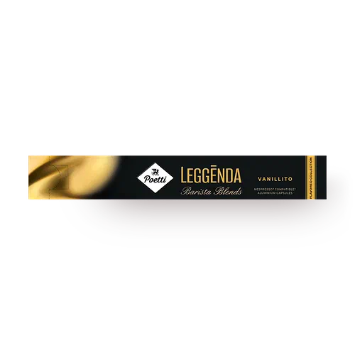 Кофе в капсулах Poetti Leggenda Vanilito для системы Nespresso с ароматом ванили​