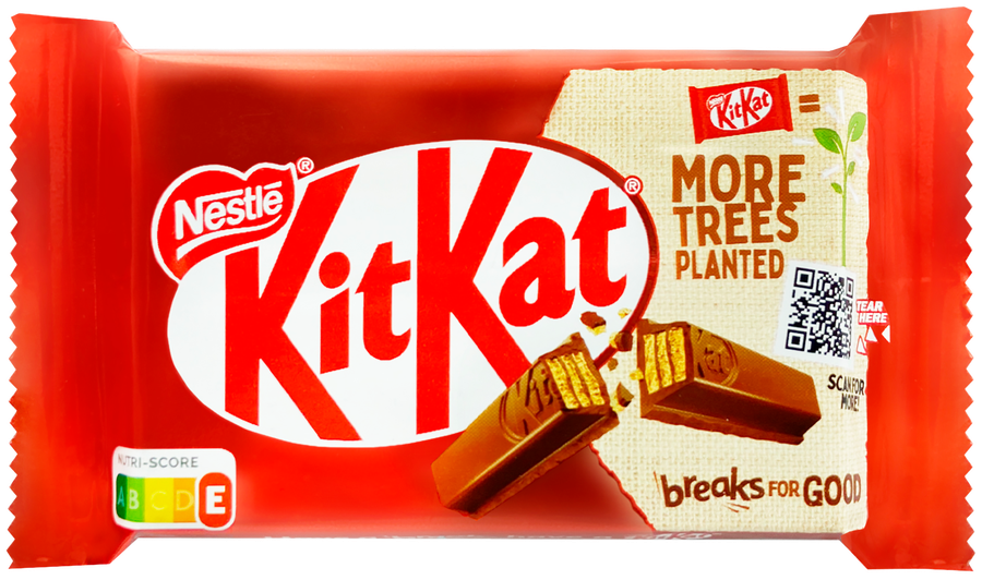 Шоколад молочный KITKAT с хрустящей вафлей, 41,5г