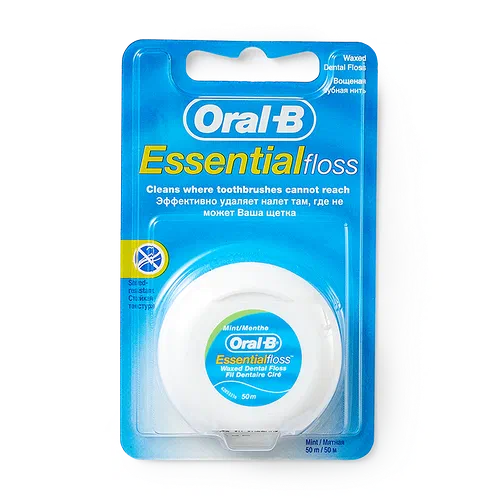 Зубная нить Oral-B Essential Floss вощёная 50 м
