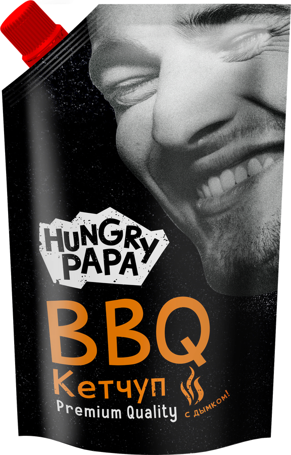 Кетчуп СЕМИЛУКСКАЯ ТРАПЕЗА Hungry Papa BBQ, 480г