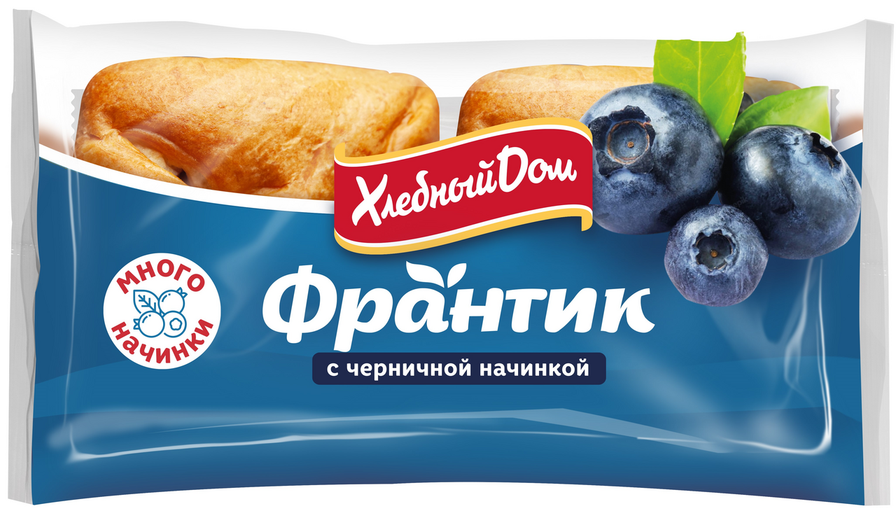 Слойка Хлебный дом Франтик черника, 100г