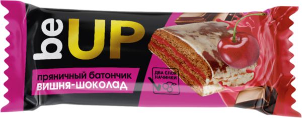 Батончик пряничный Be Up Вишня-шоколад, 90г