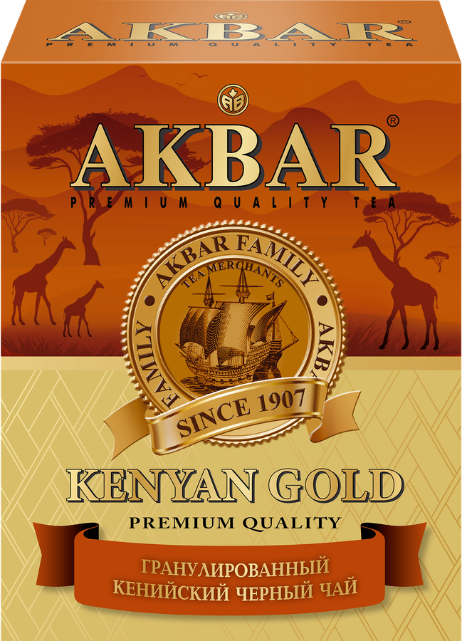 Чай черный AKBAR Gold, кенийский гранулированный, 200г