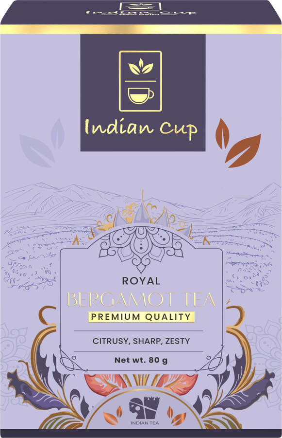 Чай черный INDIAN CUP Королевский чай с бергамотом, 80г