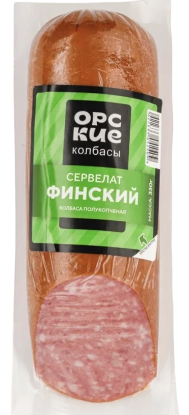 Колбаса Орские колбасы Сервелат Финский, 330г