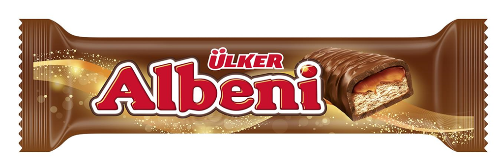 Батончик шоколадный Ulker Albeni с печеньем и карамелью, 40г
