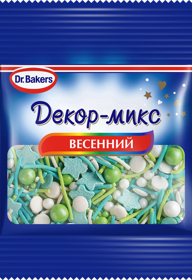 Посыпка кондитерская DR.BAKERS Декор-микс Весенний, 10г