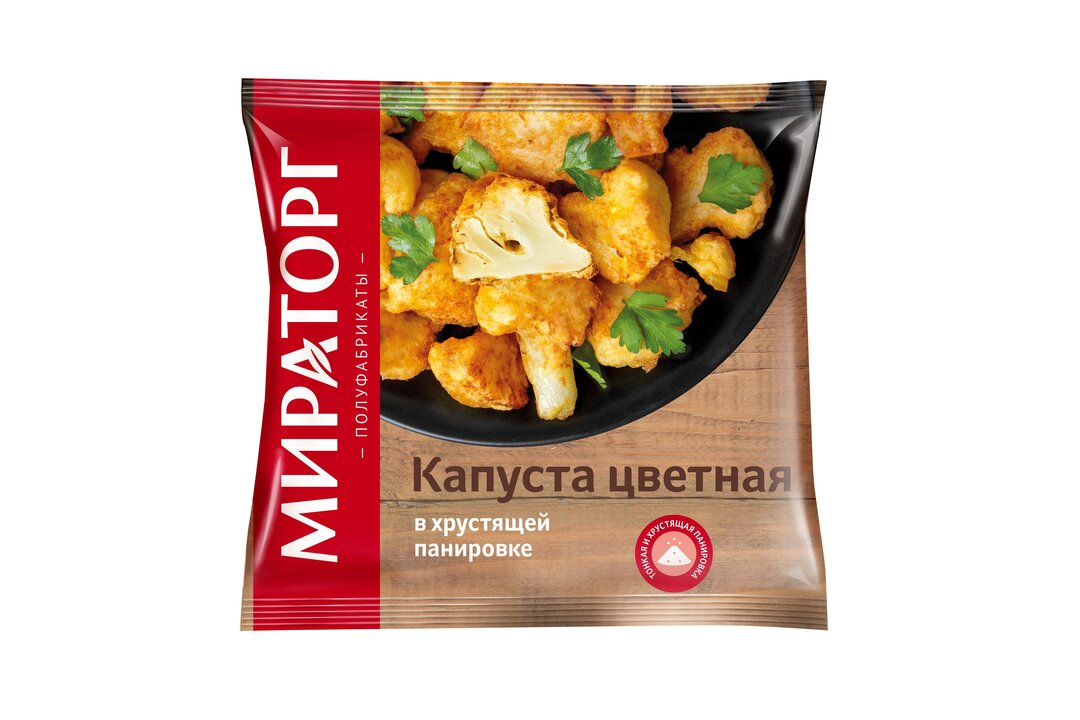 Капуста Мираторг цветная в хрустящей панировке замороженная 400 г / Супермаркет