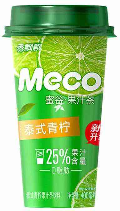 Напиток фруктовый чай Meco со вкусом лимон-лайм, 400мл
