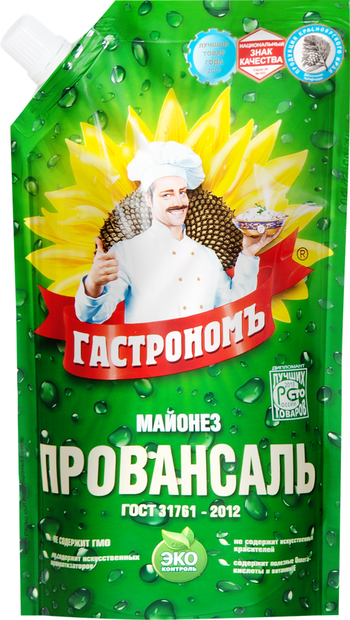 Майонез ГАСТРОНОМЪ Провансаль 67%, 400г