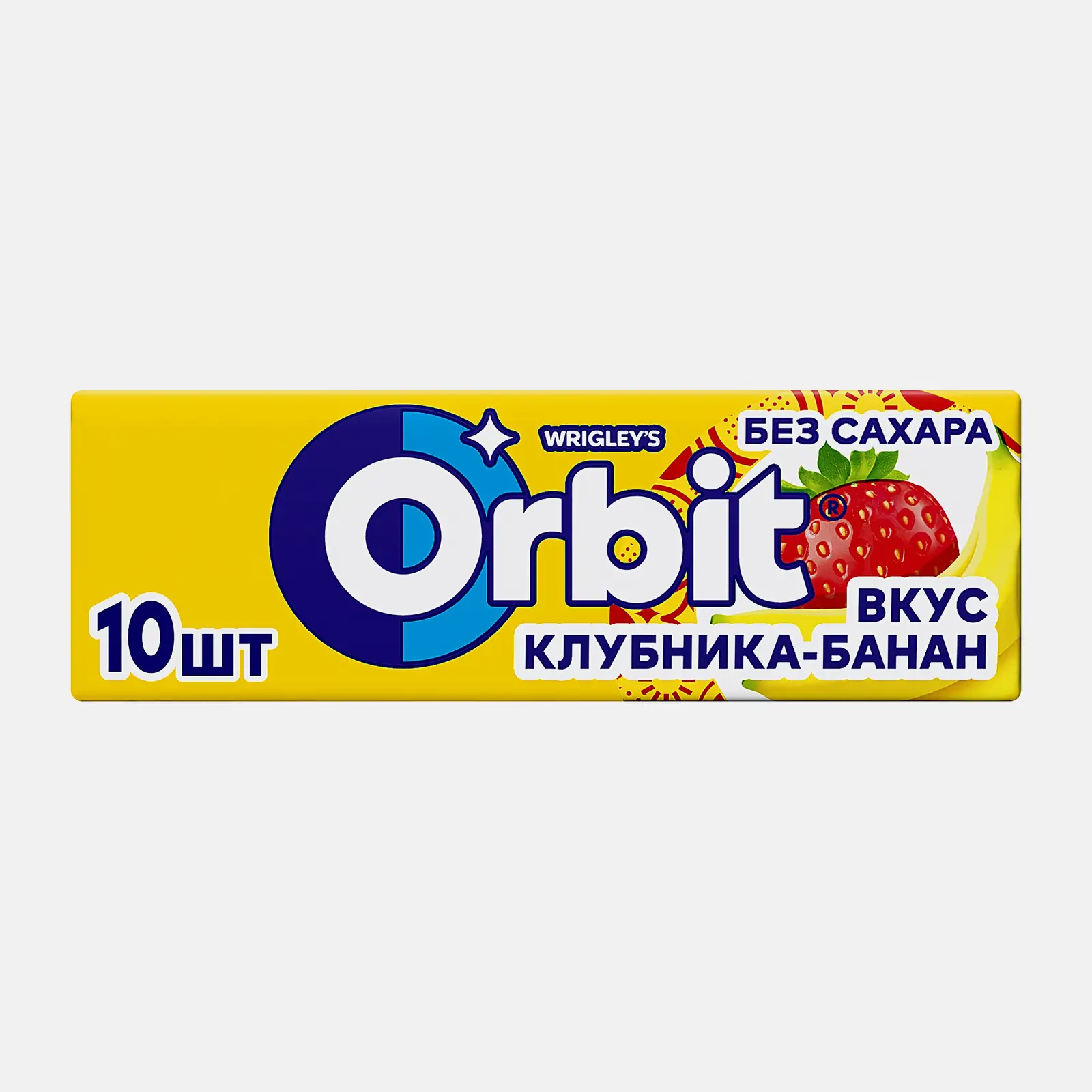 Жевательная резинка Orbit Клубника-банан без сахара 13.6г