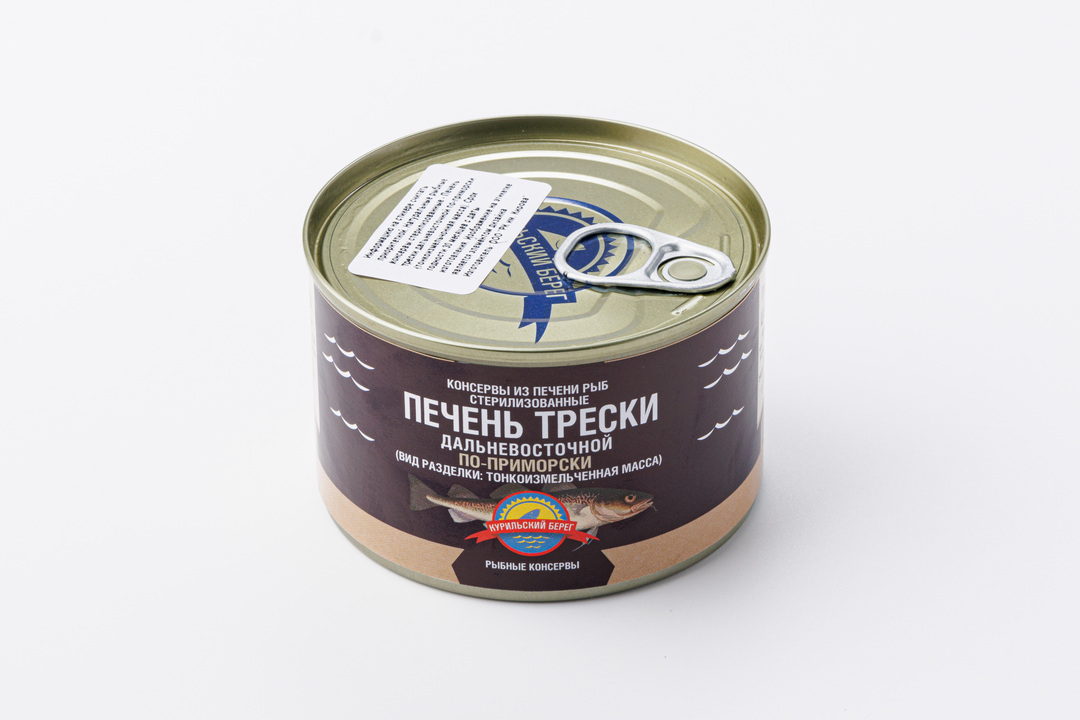 Печень трески дальневосточной по-приморски, 240г