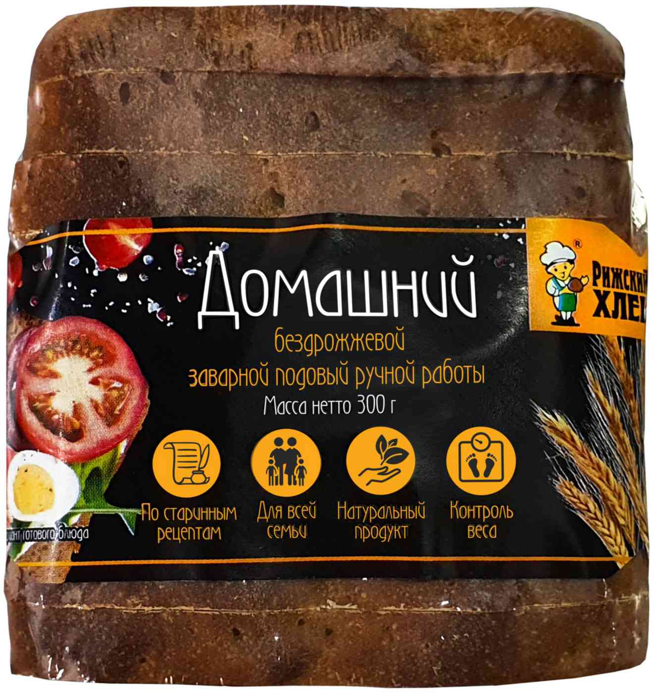Хлеб домашний Рижский Хлеб, 300г