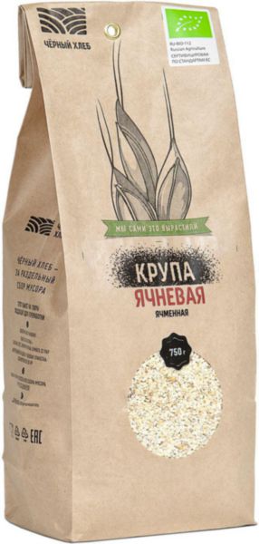 Крупа ячневая ячменная Чёрный хлеб, 750г