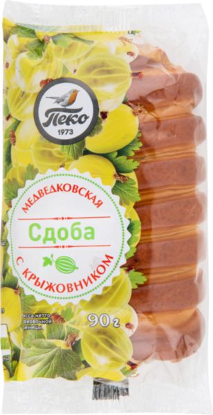 Сдоба Медведковская Пеко с крыжовником, 90г
