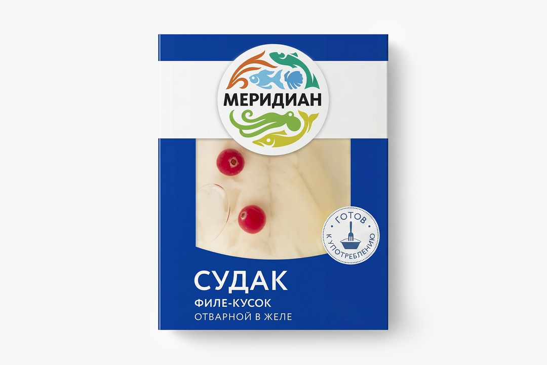 Судак Меридиан Отварной в желе 200 г / Супермаркет