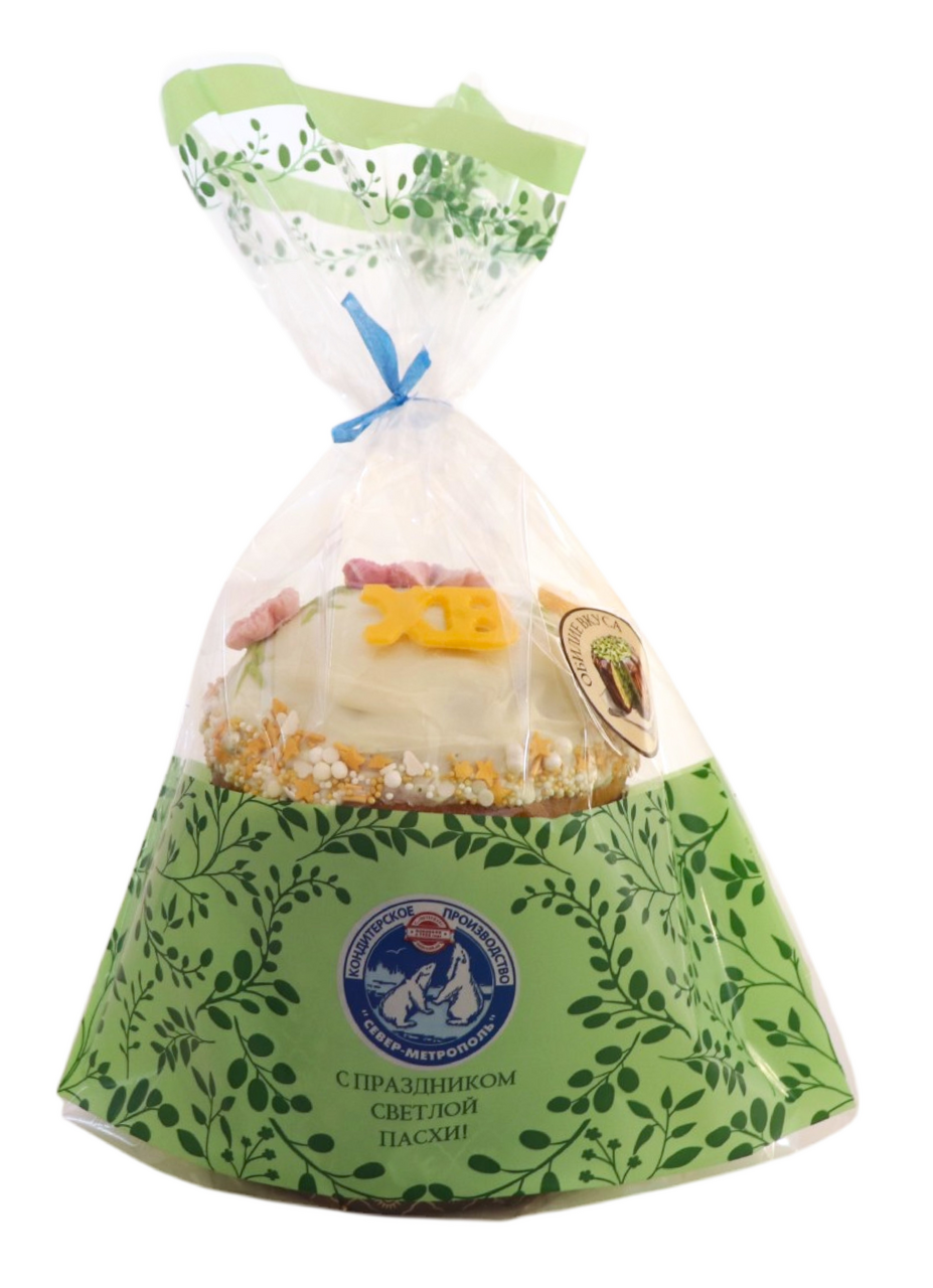Кулич Север Фирменный с фисташковой начинкой, 500г