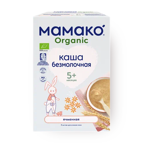 Каша безмолочная ячменная «Мамако» Organic c 5 месяцев