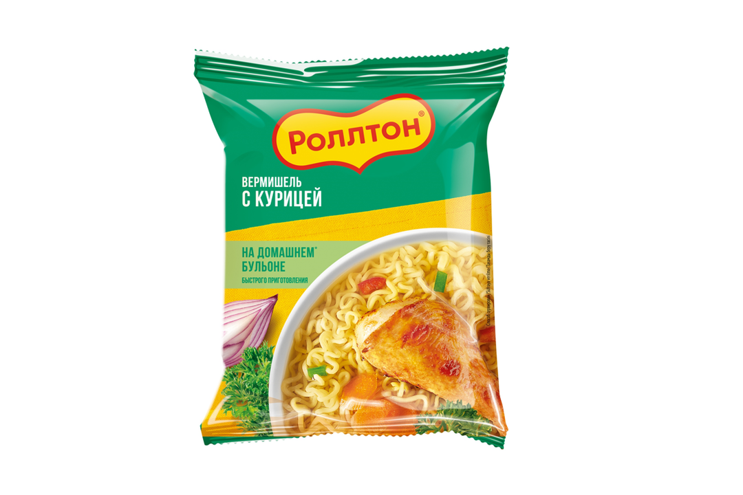 Вермишель Роллтон с курицей пакет 60 г / Супермаркет