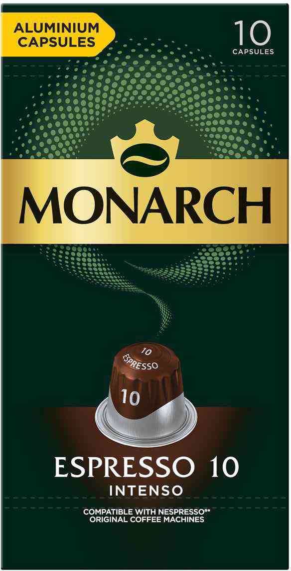 Кофе в капсулах Monarch Espresso 10 Intenso, 10капсул