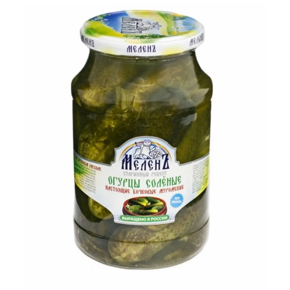 Огурцы Меленъ соленые Муромские 900г